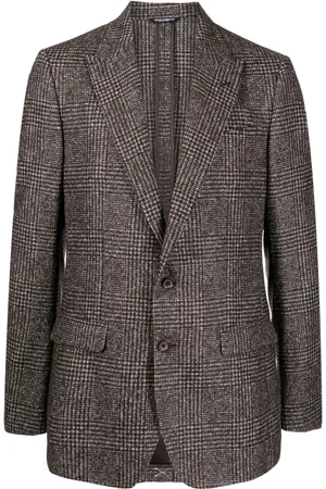 Dolce & Gabbana Blazer con motivo de cuadros tartán
