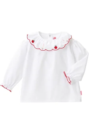 Miki House Blusa con conejo bordado