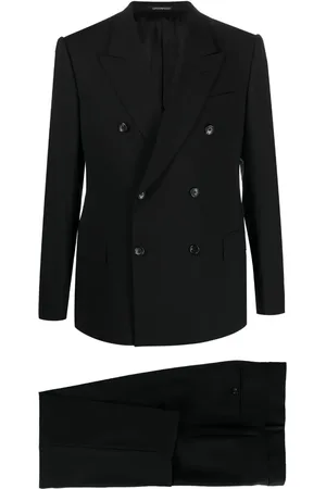 Emporio Armani Traje con solapa de muesca y doble botonadura