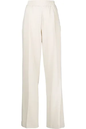 Helmut Lang Pantalones anchos con ribete en contraste