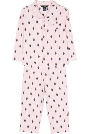 Ralph Lauren Pijama de dos piezas con motivo Polo Bear