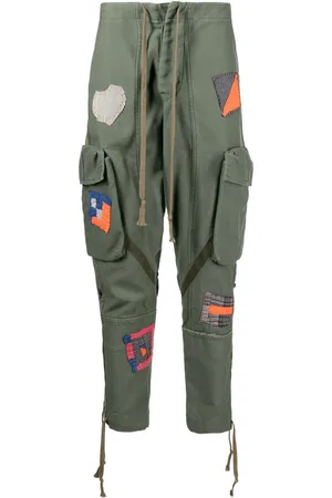 GREG LAUREN Pantalones cargo con diseño patchwork