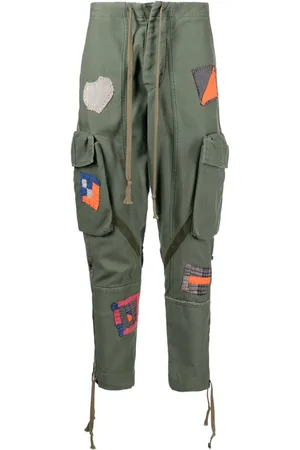GREG LAUREN Pantalones cargo con diseño patchwork