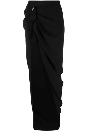 Rick Owens Falda asimétrica con cintura alta