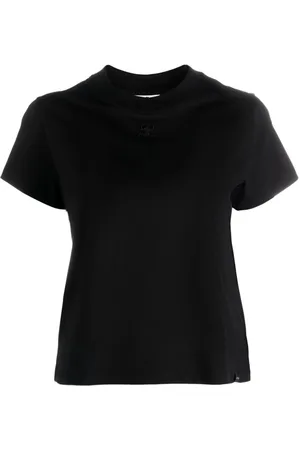 Courrèges Playera con cuello redondo