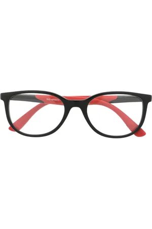 Ray-Ban Lentes con armazón redonda y diseño de dos tonos