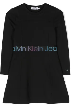 Calvin Klein Vestido camisero con diseño acampanado