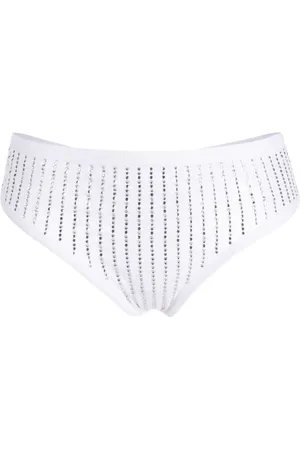 The Attico Calzones con apliques de strass