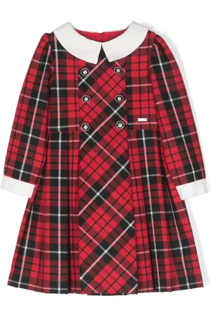 PATACHOU Vestido con motivo de cuadros tartán