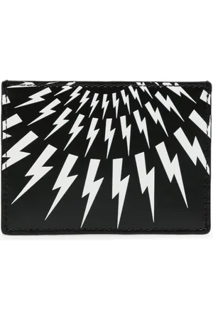 Neil Barrett Tarjetero con estampado Thunderbolt