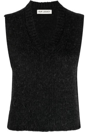 OUR LEGACY Chaleco tejido con cuello en V