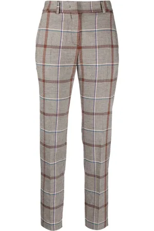 Paul Smith Pantalones rectos con cuadros estampados