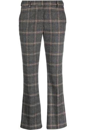 PT Torino Pantalones de vestir con cuadros estampados