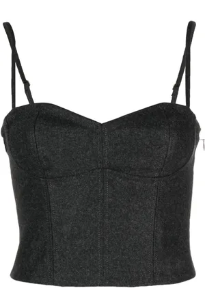 FORTE FORTE Top corto con cuello bustier