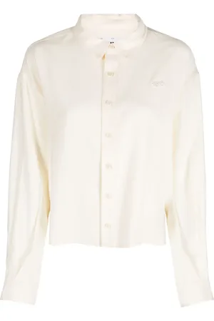 Izzue Camisa con eslogan bordado y botones