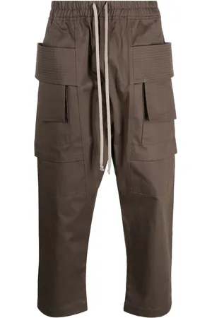 Rick Owens Pantalones cargo con diseño corto