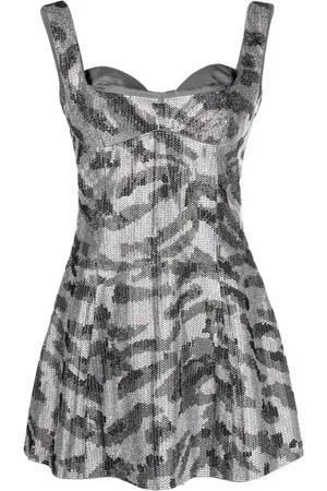 GCDS Vestido corto Mina Bell con detalles de cristal
