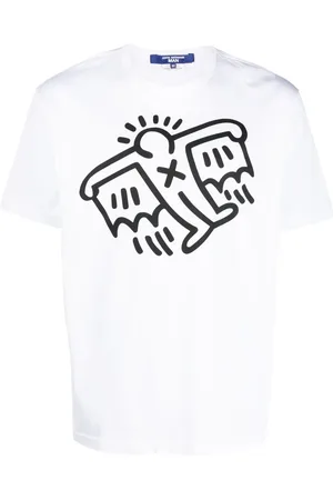 JUNYA WATANABE Camiseta con estampado gráfico de Junya Watanabe x Comme des Garçons x Keith Haring