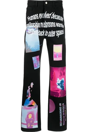 Msftsrep Pantalones rectos con estampado gráfico