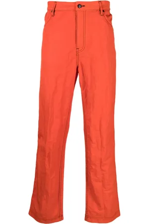 ECKHAUS LATTA Pantalones rectos con efecto arrugado