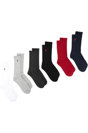Ralph Lauren Pack de seis pares de calcetines con logo en intarsia