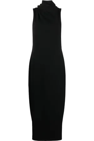 Giorgio Armani Vestido largo sin mangas con cuello desbocado