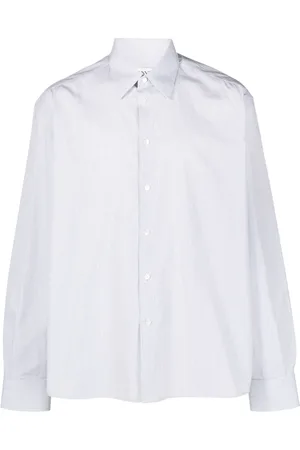 Lanvin Camisa con rayas diplomáticas estampadas