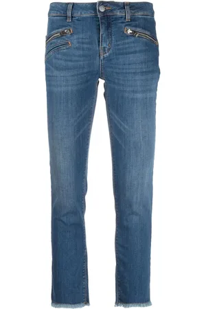 Zadig & Voltaire Jeans rectos con dobladillo deshilachado