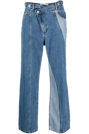 Feng Chen Wang Jeans con diseño deconstruido