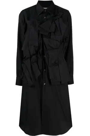 Comme des Garçons Vestido midi con apliques