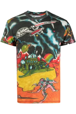 ERL Playera con caricatura estampada