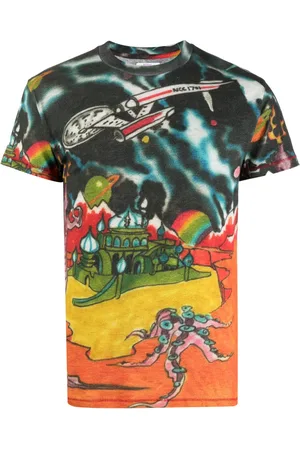 ERL Playera con caricatura estampada
