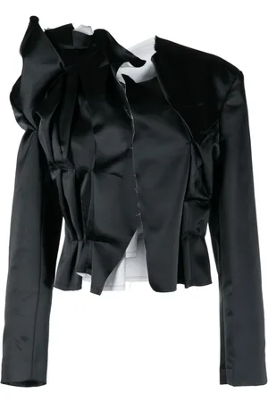 Comme des Garçons Blazer con efecto fruncido
