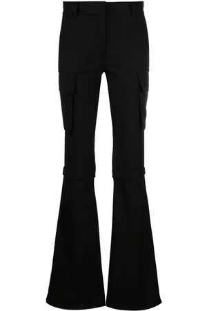 ANDREADAMO Pantalones acampanados con tiro medio