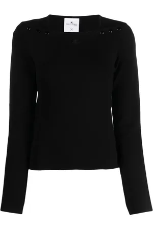 Courrèges Sudadera con logo bordado