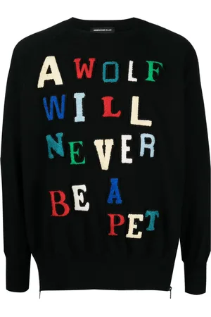 UNDERCOVER Sudadera con parche de letra