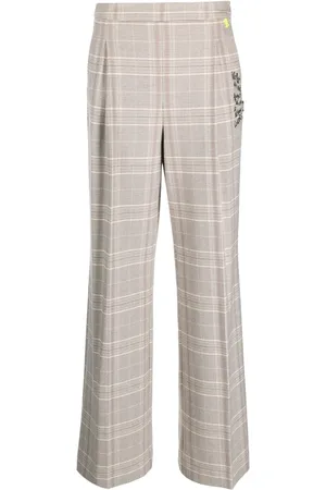 Twin-Set Pantalones de vestir con cuadros estampados