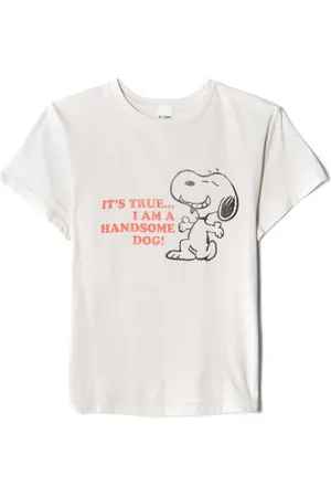 RE/DONE Playera con estampado Snoopy