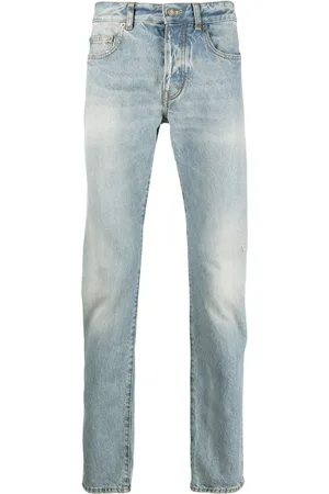 Saint Laurent Jeans slim con placa del logo