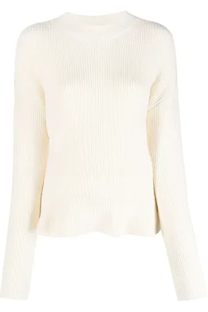 Chloé Suéter tejido de canalé con peplum