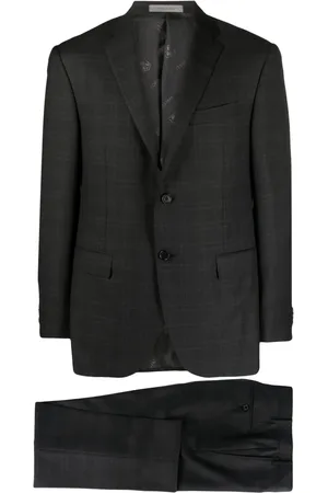 corneliani Traje con botones y motivo de cuadros