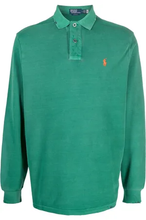 Ralph Lauren Playera tipo polo con logo bordado