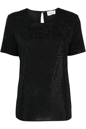 P.A.R.O.S.H. Playera con detalles de strass