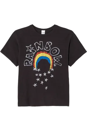 RE/DONE Playera con motivo arcoíris 1990