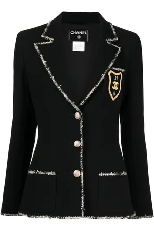 CHANEL Blazer con logo bordado 2005