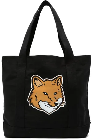 Maison Kitsuné Tote con zorro estampado