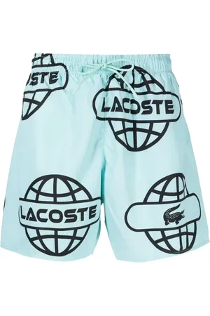 Lacoste Shorts de playa con globo estampado
