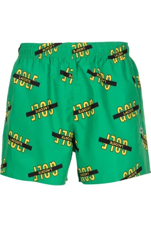Lacoste Shorts de playa con estampado gráfico