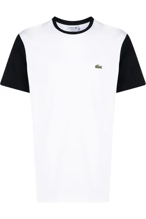 Lacoste Playera con parche del logo y diseño color block