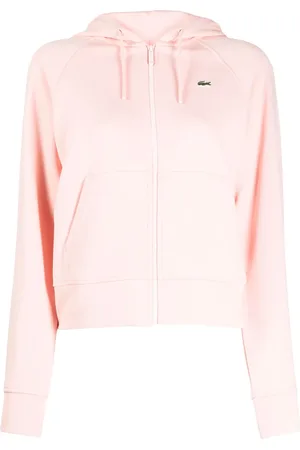 Lacoste Hoodie con parche del logo y cierre